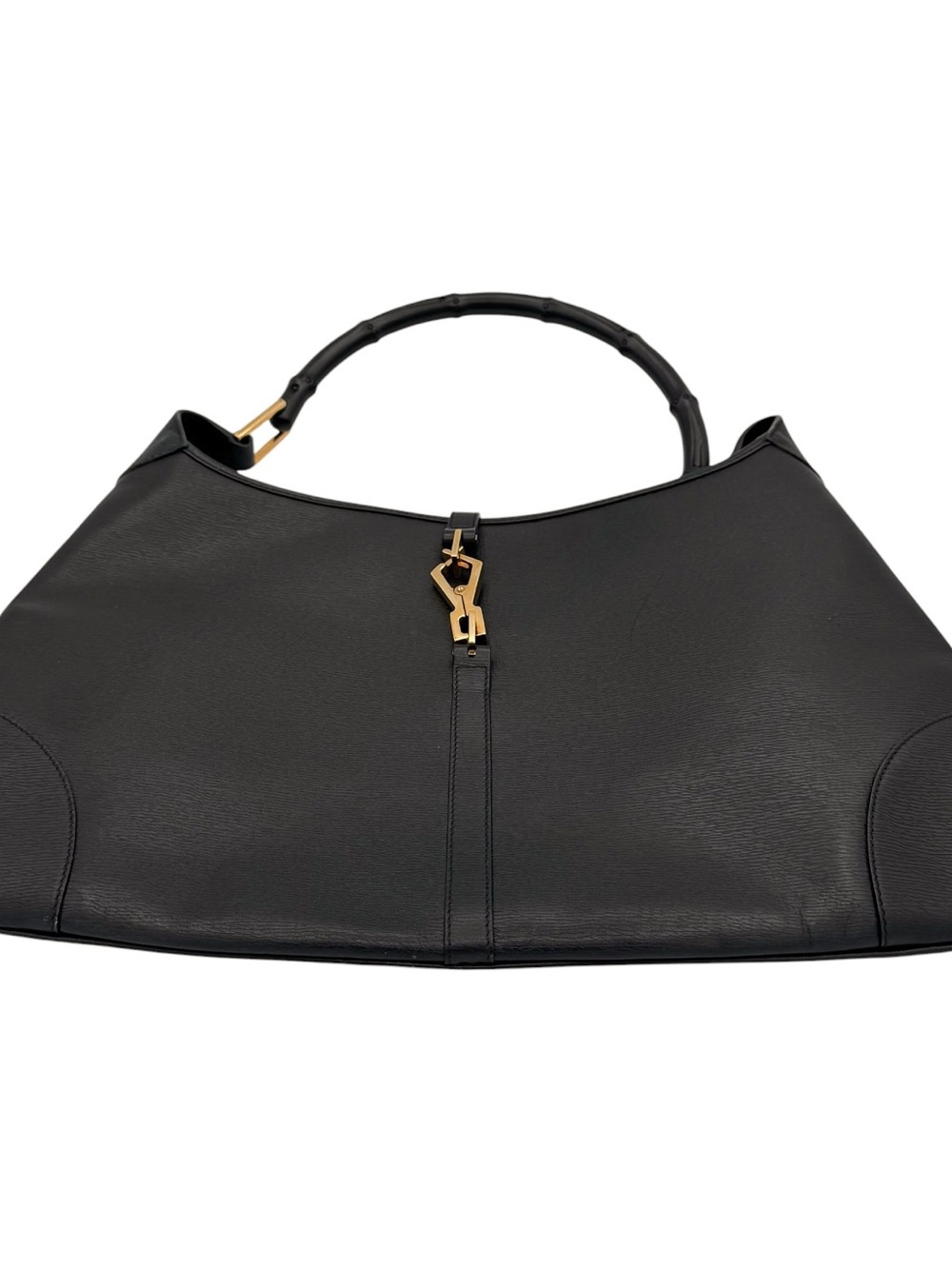 Gucci Tom Ford Era Bamboo Jackie Black Leather Shoulder Bag - Picture 7 of 14